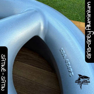 Satin Aluminium Grey Polyester Powder Coating - Special Wheels