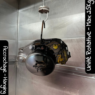 Unité rotative d’accrochage 360° pour thermolaquage charge maximale 25 kg | Shark Powder Coatings