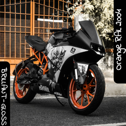 Gloss Orange Polyester Powder Coating RAL 2004 KTM