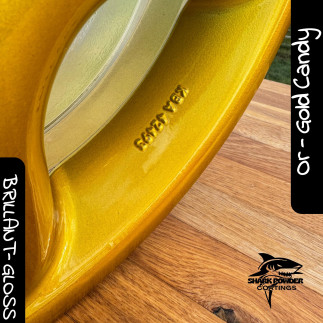 Gold Candy Powder Coating | Mirror or Metallic Finish | Shark Powder Coatings