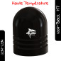 High-Temperature Matte Black Polyester Powder Coating with a finely textured finish