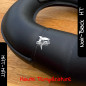 High-Temperature Matte Black Polyester Powder Coating with a finely textured finish