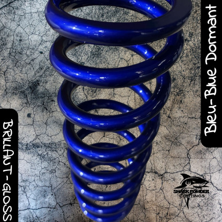 SPECIAL PACK – Dormant Blue Polyester Powder + Clear Coat | Shark Powder Coatings