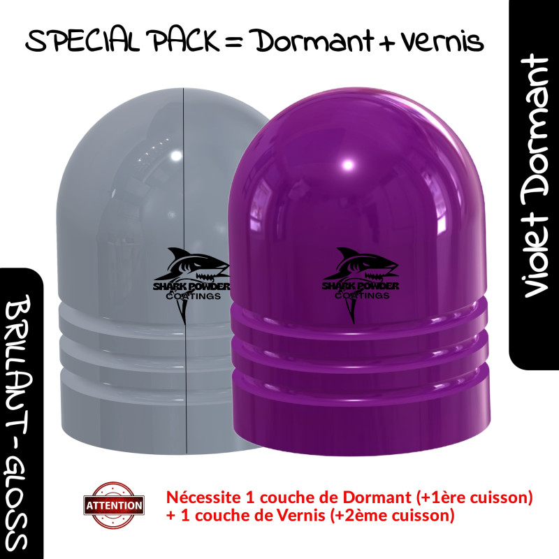 SPECIAL PACK – Dormant Violet Polyester Powder + Clear Coat | Shark Powder Coatings SPECIAL PACK – Dormant Violet Polyester Powder + Clear Coat | Shark Powder Coatings