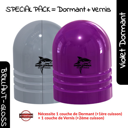 SPECIAL PACK – Dormant Violet + Clear Coat | Shark Powder Coatings