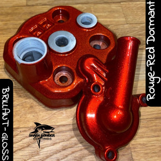 Poudre Thermolaquage Rouge Pailleté Dormant effet Candy | Shark Powder Coatings