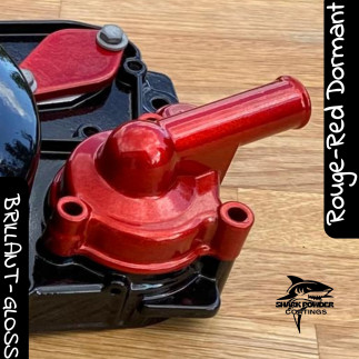 Dormant Red Sparkle Polyester Powder Coating with Candy Effect | Shark Powder Coatings