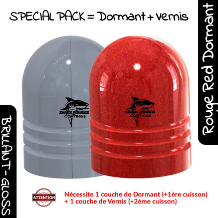 SPECIAL PACK – Dormant Red Sparkle + Clear Coat | Shark Powder Coatings