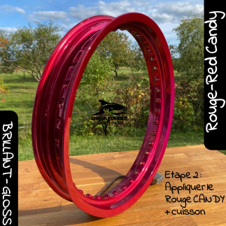 Poudre Thermolaquage Rouge Framboise Candy – Finition Éclatante et Durable | Shark Powder Coatings