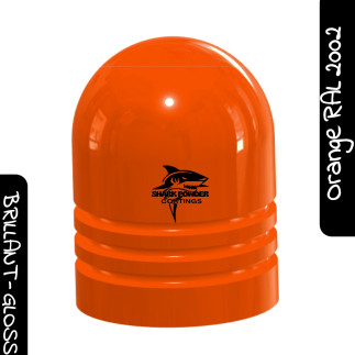 Poudre Thermolaquage Polyester Orange Brillant RAL 2002 KTM 1978-1983 – Finition Lisse et Durable | Shark Powder Coatings
