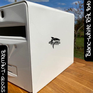 RAL 9010 Glossy White Polyester Powder Coating– Bright and Durable Finish | Shark Powder Coatings