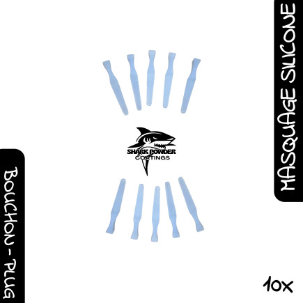 Lot de 10 bouchons à visser M6 silicone 300 °C | Thermolaquage