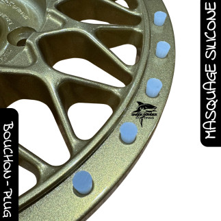 Set of 10 M6 silicone screw-in plugs 300 °C | Powder Coating