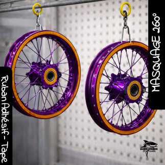 Amber polyimide masking tape 15 mm high temperature | Shark Powder Coatings