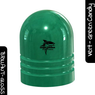 Poudre Thermolaquage Vert Émeraude Candy | Shark Powder Coatings
