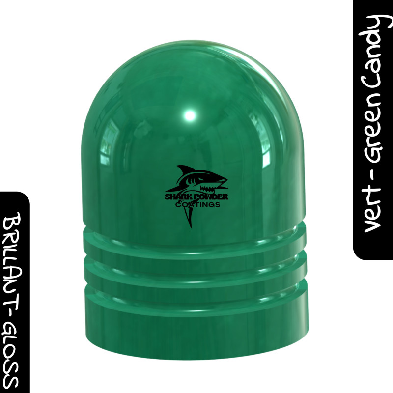Poudre Thermolaquage Vert Émeraude Candy | Shark Powder Coatings