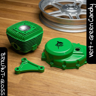 Poudre Thermolaquage Vert Émeraude Candy | Shark Powder Coatings