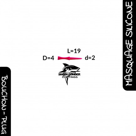 Set of 10 M4 high-temperature silicone screw-in plugs 300 °C | Shark Powder Coatings | Powder Coating