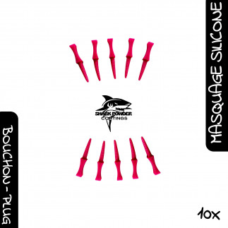 Set of 10 M4 silicone screw-in plugs 300 °C | Powder Coating