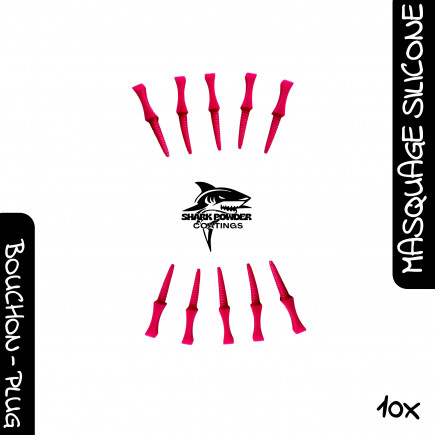 Lot de 10 bouchons à visser M4 silicone 300 °C | Thermolaquage