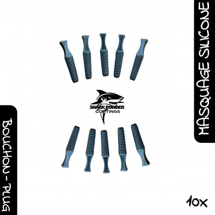 Lot de 10 bouchons à visser M8 silicone 300 °C | Thermolaquage