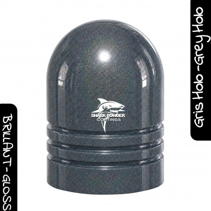 Poudre Holographique Anthracite Holo Grey | Shark Powder Coatings