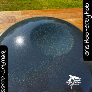 Holographic Anthracite Powder Coating Holo Grey | Shark Powder